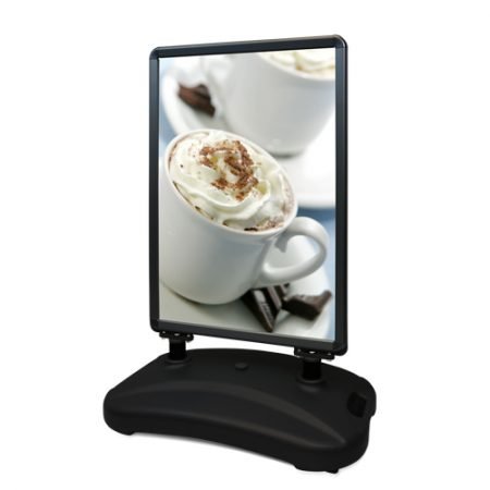 Stoepbord met watertank